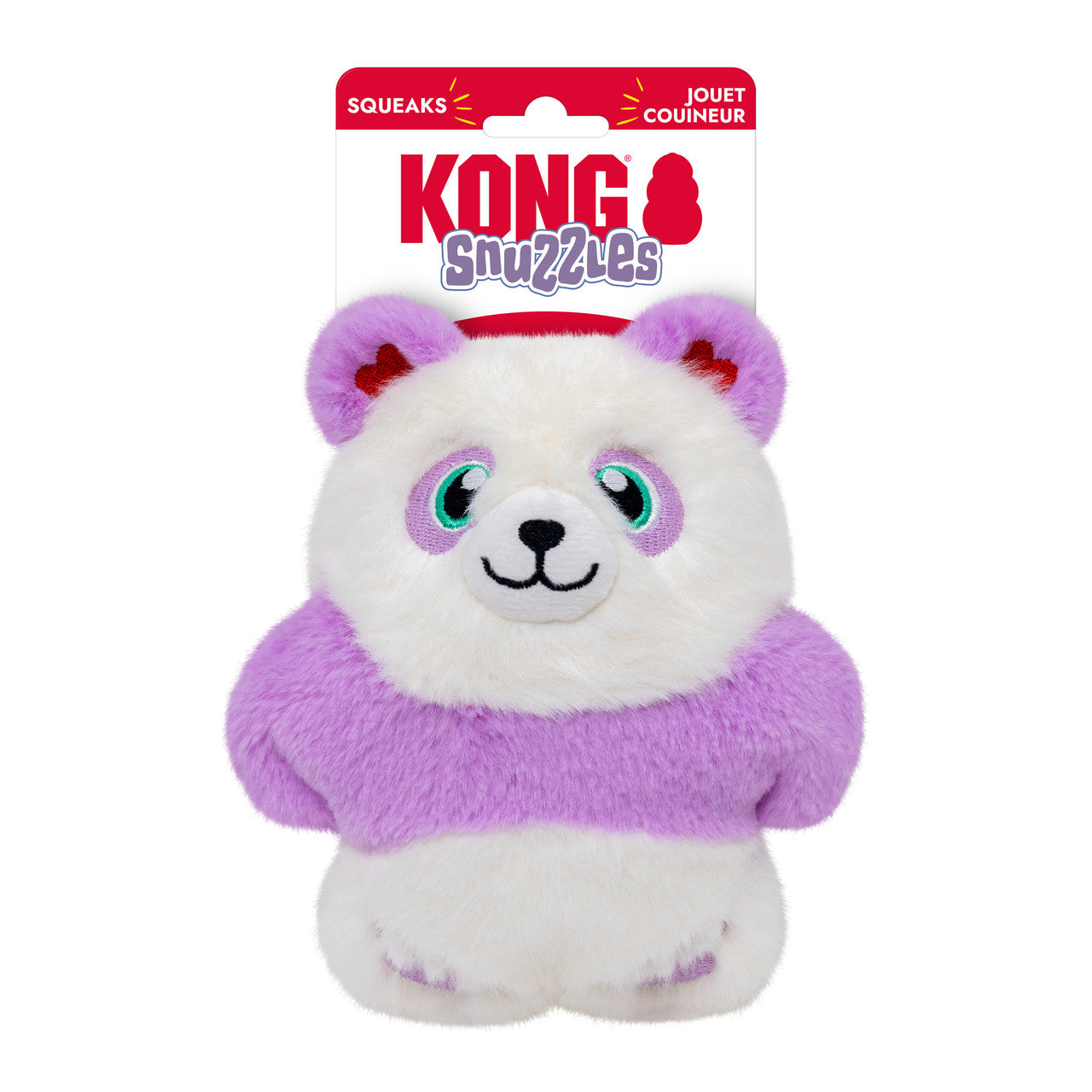 Valentines Snuzzles, Panda, Purple & White
