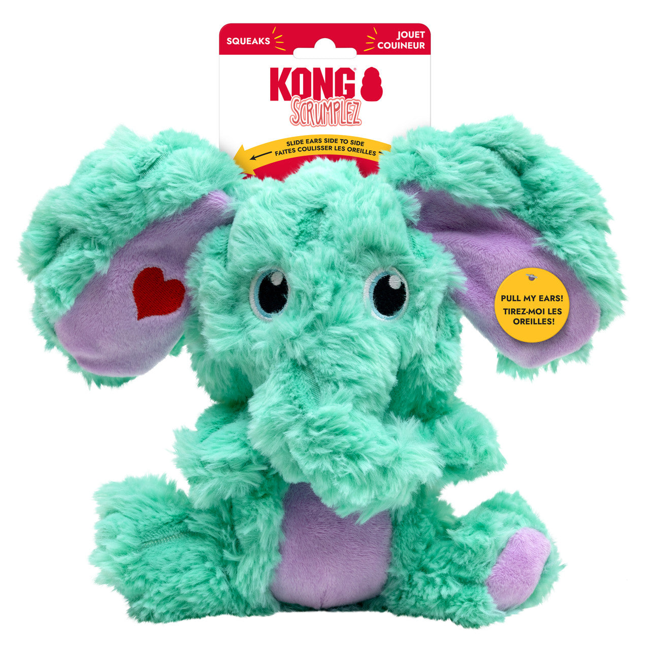 Valentines Scrumplez Elephant, Mint and Purple