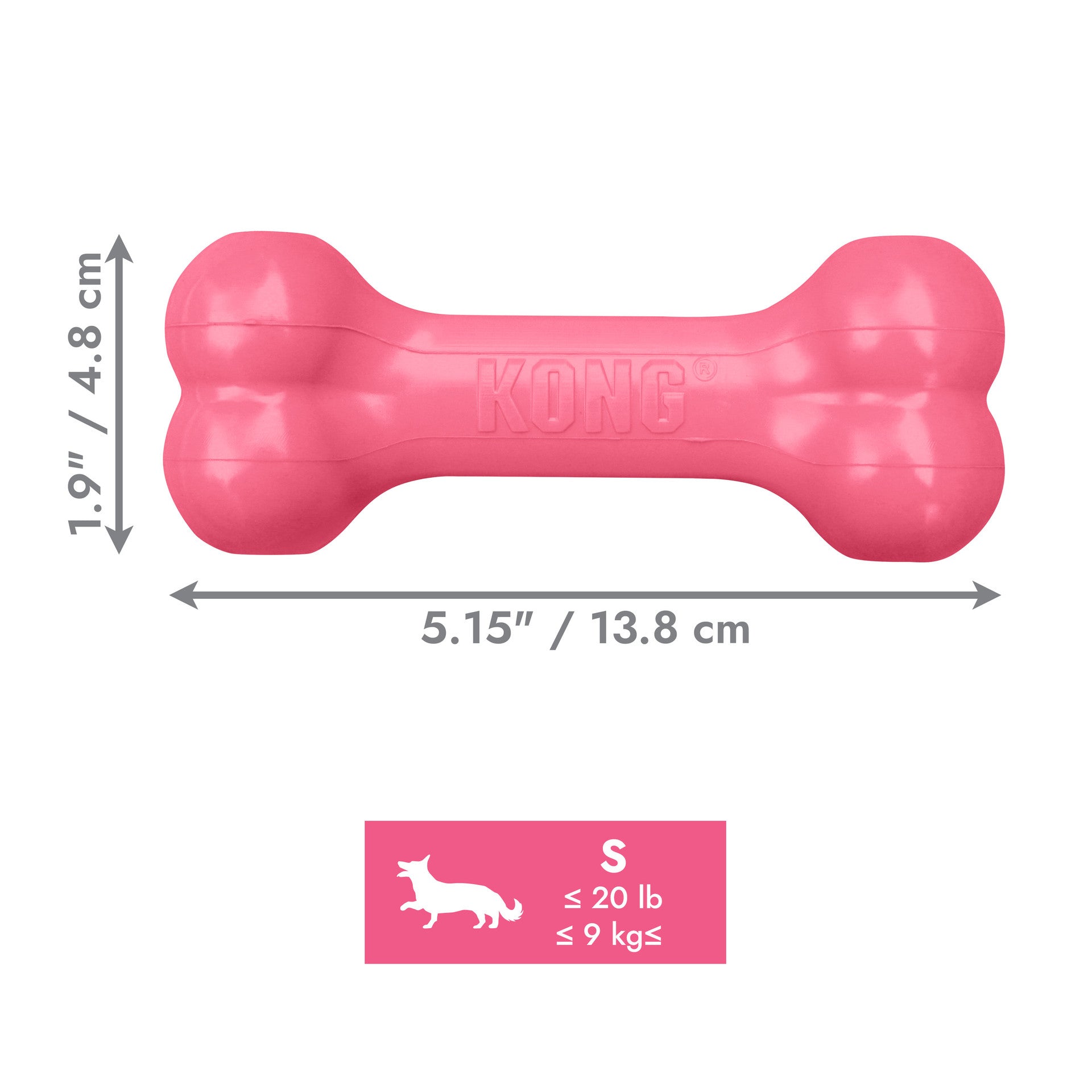KONG Puppy Goodie Bone Pink