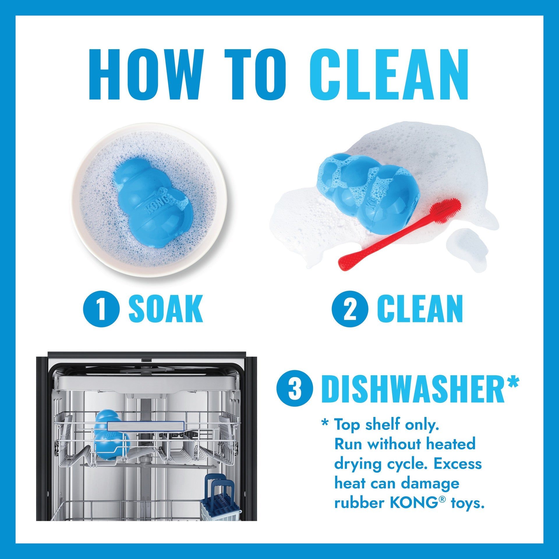 KONG Puppy Tires Blue