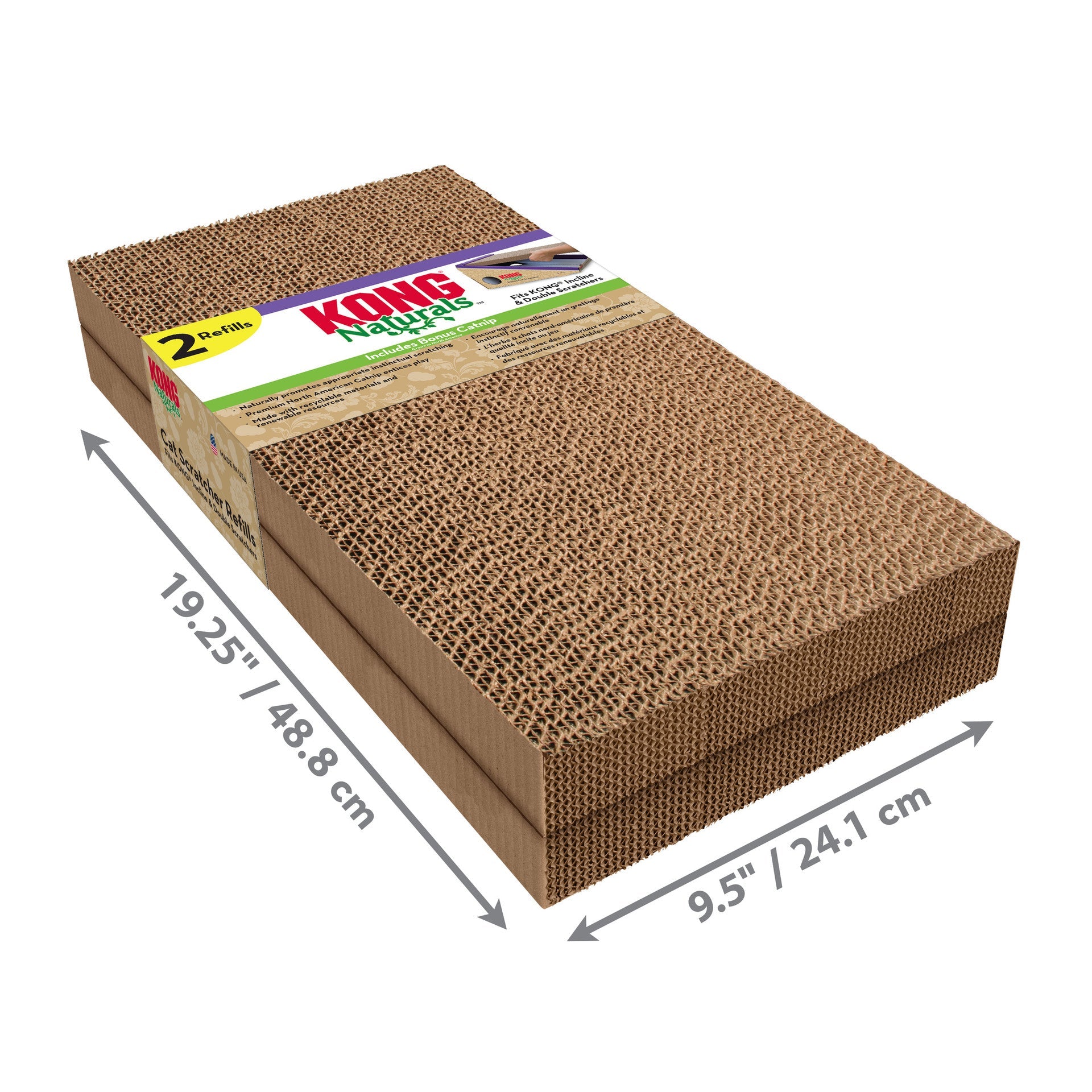 Naturals Scratcher Refill 2-pk